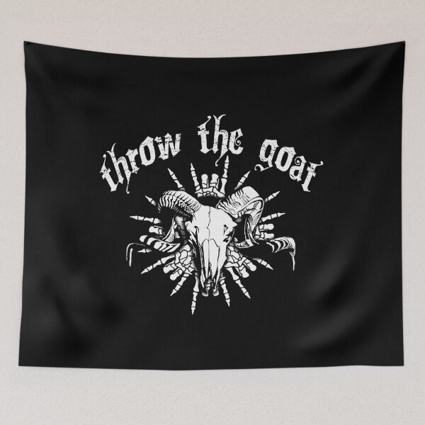 Item preview, Throw The Goat - Skull Hands designed and sold by Vomitrocious.