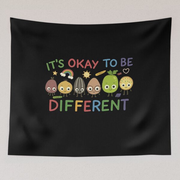 Item preview, It’s Okay To Be Different Cute Positive Design designed and sold by margamPagenberg.