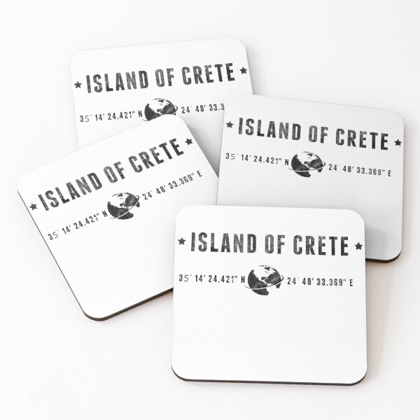 Item preview, Island of Crete Geographic Coordinates designed and sold by capricedefille.