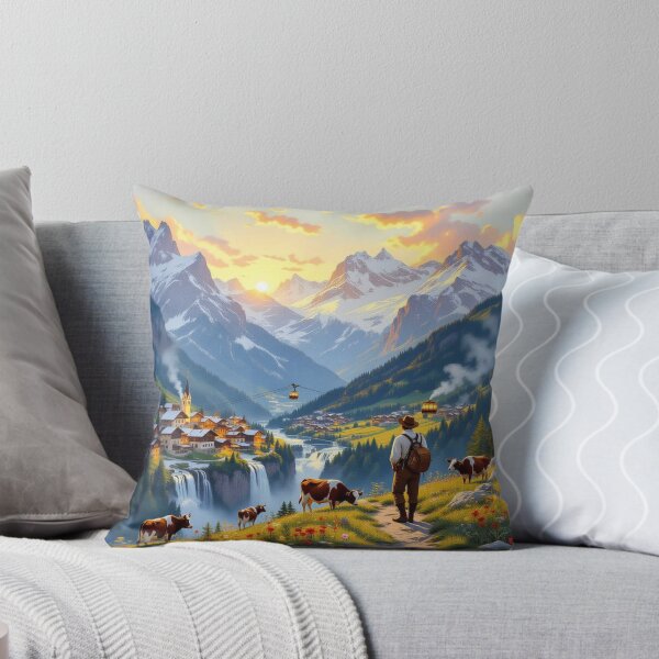 Item preview, Mountain magic and golden hour – tradition meets nature in a moment of quiet beauty designed and sold by FotoworldEdel.