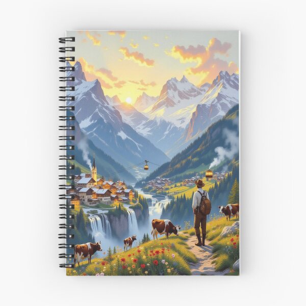 Item preview, Mountain magic and golden hour – tradition meets nature in a moment of quiet beauty designed and sold by FotoworldEdel.