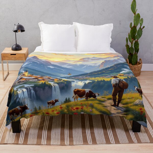 Item preview, Mountain magic and golden hour – tradition meets nature in a moment of quiet beauty designed and sold by FotoworldEdel.
