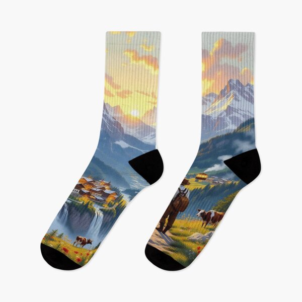 Item preview, Mountain magic and golden hour – tradition meets nature in a moment of quiet beauty designed and sold by FotoworldEdel.