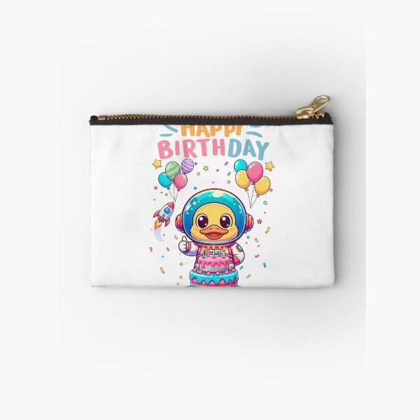 Item preview, Duck Astronaut Birthday Space Cake Gift designed and sold by DibuHumor.
