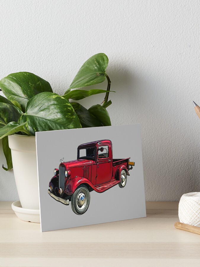 Old Red Truck 1930's Truck Socks | Redbubble