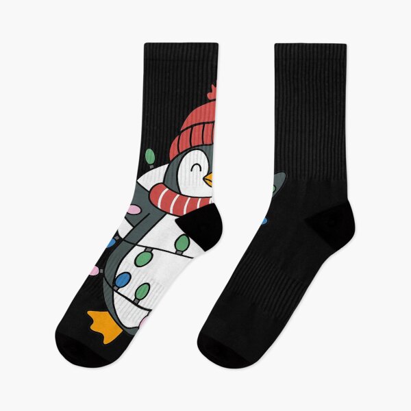 Item preview, Penguin Santa Lights Christmas Pajamas Cute Penguins Xmas designed and sold by RayArmstrong.
