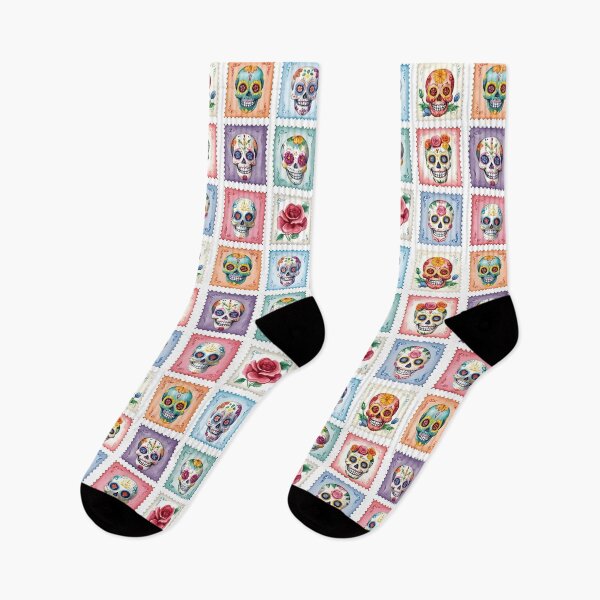 Item preview, Postage stamp of the Day of the dead (Dia de los Muertos) designed and sold by toriodesigns.
