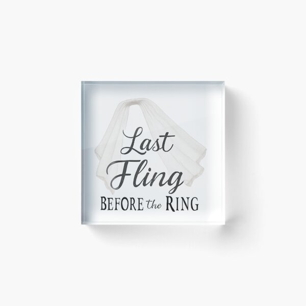 Item preview, Last Fling Before the Ring – Bachelorette Party Design designed and sold by D-T-Official.