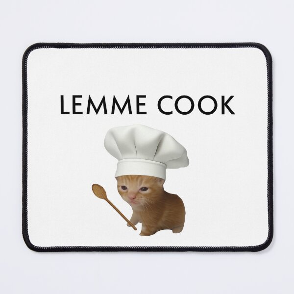 Item preview, Funny Cat Chef Meme Lemme Cook Design designed and sold by margamPagenberg.