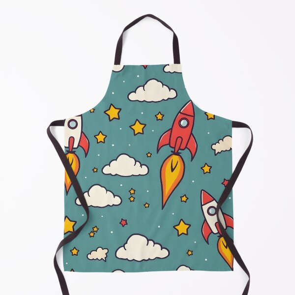 Item preview, Playful Rockets Flying Through Stars and Clouds designed and sold by JavisSRDesign.