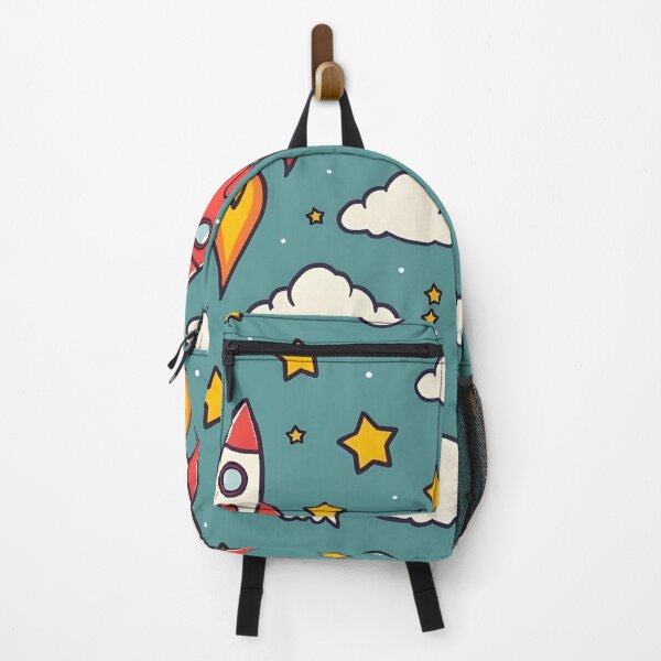 Item preview, Playful Rockets Flying Through Stars and Clouds designed and sold by JavisSRDesign.