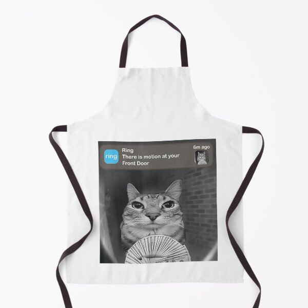 Item preview, Funny Cat Doorbell Meme With Cash designed and sold by margamPagenberg.