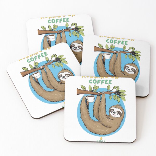 Item preview, Running on Coffee & Chill – Funny Sloth School Design designed and sold by JaZuLive.