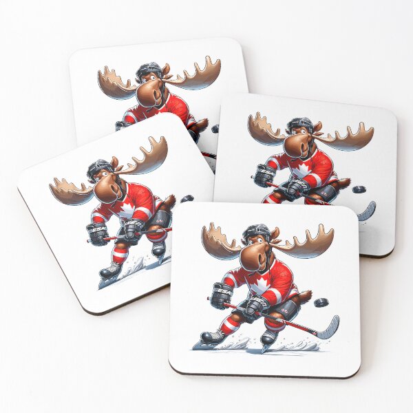 Item preview,  Canadian Ice Hockey Maple Leaf Moose designed and sold by abe-lingram.