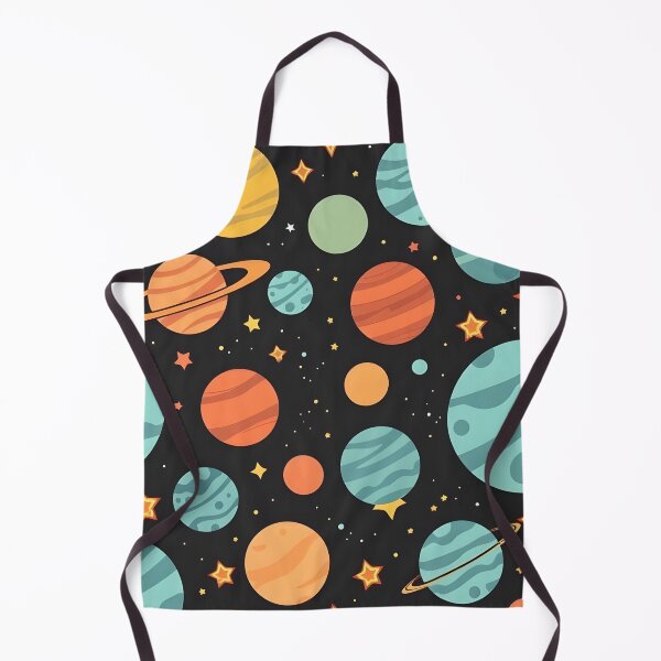Item preview, Colorful Cartoon Planets and Stars Pattern designed and sold by JavisSRDesign.