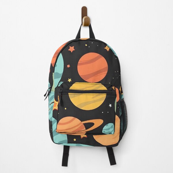 Item preview, Colorful Cartoon Planets and Stars Pattern designed and sold by JavisSRDesign.