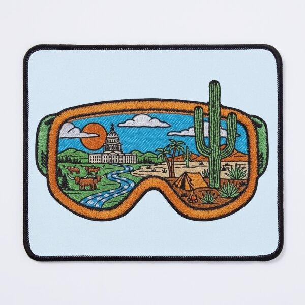 Item preview, Texas Pride Southwestern Travel Art Embroidery style designed and sold by LittleArij.