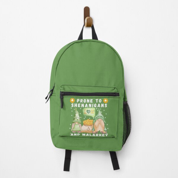 Item preview, Prone to Shenanigans and Malarkey Funny St Patrick’s Day Gnomes Design designed and sold by SkymarArt.