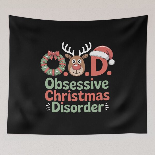 Item preview, OCD Obsessive Christmas Disorder Awareness Party XMAS designed and sold by MinaReinger.