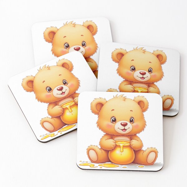 Item preview, adorable  teddy bear with honey pot designed and sold by nicnacc.