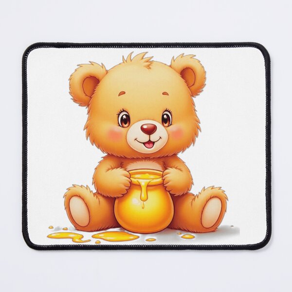 Item preview, adorable teddy bear with honey pot designed and sold by nicnacc.