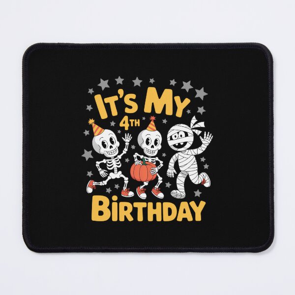 Item preview, It's My 4th Birthday Boy Funny Skeleton Pumpkin Halloween designed and sold by Bandikonsalez.