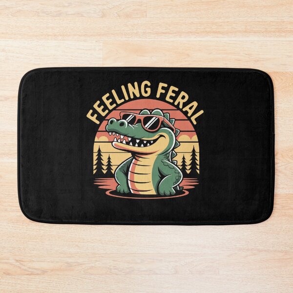 Item preview, Feeling Feral – Crocodile designed and sold by Don't Crack Art.