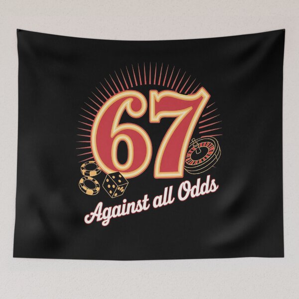 Item preview, number 67 - vintage 67 - retro 67 - lucky 67 - born in 1967 - since 67 - highway 67 - rule 67 - 67 years old - milestone 67 - anniversary 67 - vintage number - retro typography - minimalist number designed and sold by JansenGS.