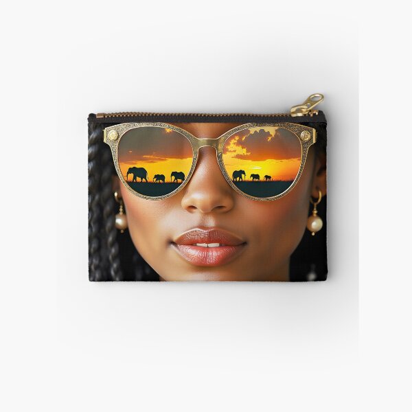 Item preview, Sexy Black Woman in Safari Sunglasses designed and sold by Huskyyy Designs.