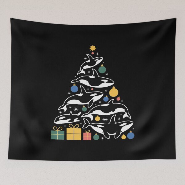 Item preview, Orca Whale and Christmas Tree Orca Christmas designed and sold by RayArmstrong.