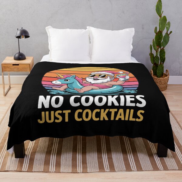 Item preview, No Cookies Cocktails Santa Summer Christmas In July Xmas designed and sold by DrewLeuschke.
