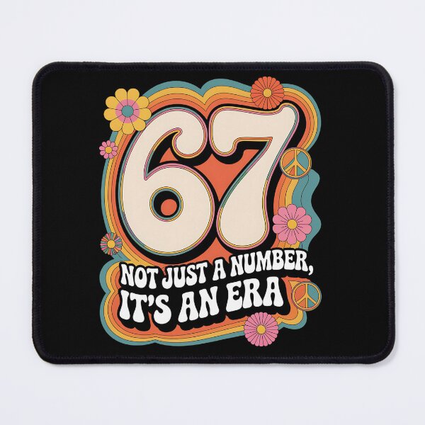 Item preview, number 67 - vintage 67 - retro 67 - lucky 67 - born in 1967 - since 67 - highway 67 - rule 67 - 67 years old - milestone 67 - anniversary 67 - vintage number - retro typography - minimalist number designed and sold by JansenGS.