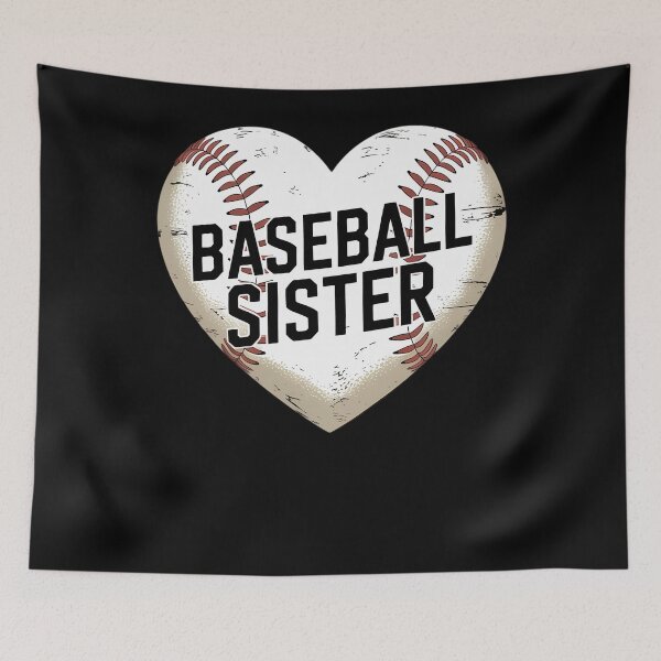Item preview, Baseball Sister Retro Heart Baseball Sister Mother's Day designed and sold by TrinaEspinoza.