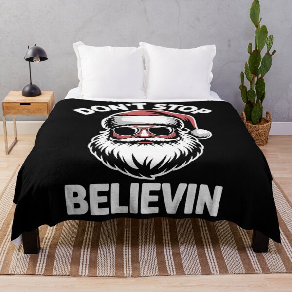 Item preview, Don't Stop Believin Santa Funny Christmas designed and sold by Bandikonsalez.