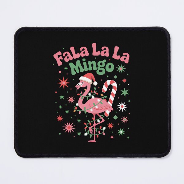 Item preview, Christmas Pink Flamingo Fa La La La Mingo designed and sold by Bandikonsalez.