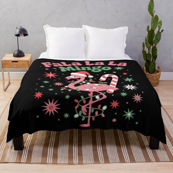 Item preview, Christmas Pink Flamingo Fa La La La Mingo designed and sold by Bandikonsalez.