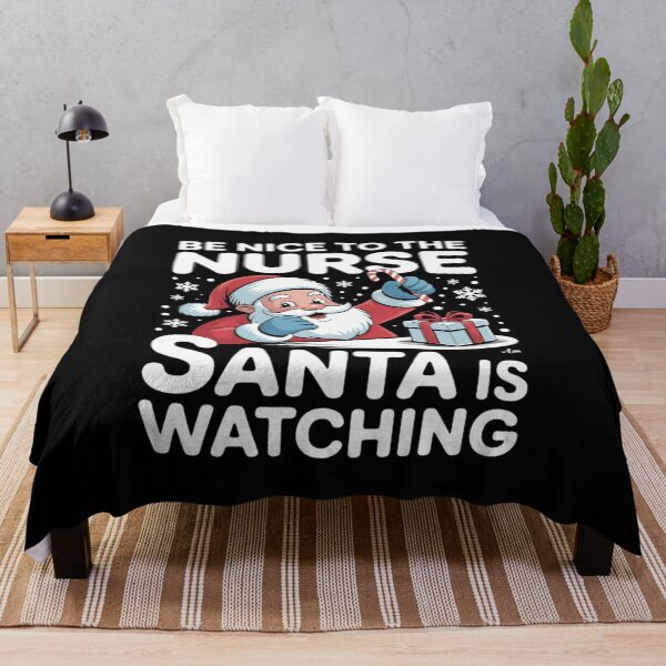 Item preview, Nurse Christmas - Be Nice To The Nurse Santa Is Watching designed and sold by FranzFriesen.