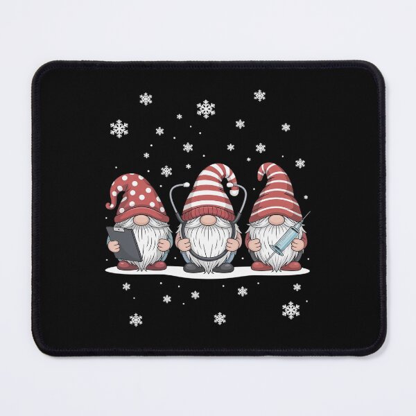 Item preview, Nurse Christmas Gnomes Cute Xmas Scrub Top For Nurses designed and sold by HaileyRobel.