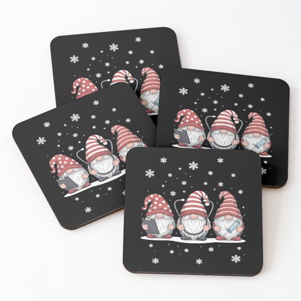 Item preview, Nurse Christmas Gnomes Cute Xmas Scrub Top For Nurses designed and sold by HaileyRobel.