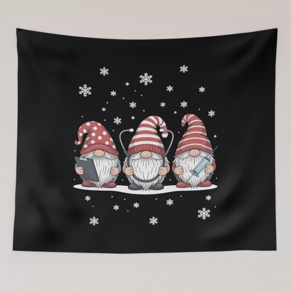 Item preview, Nurse Christmas Gnomes Cute Xmas Scrub Top For Nurses designed and sold by HaileyRobel.