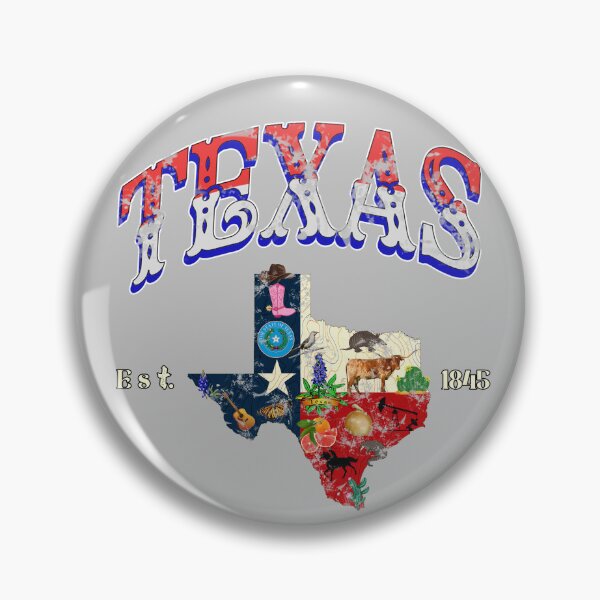 Item preview, Texas - Vintage Texas map est 1845 designed and sold by Youngkev-arts.