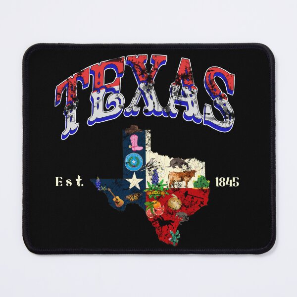 Item preview, Texas - Vintage Texas map est 1845 designed and sold by Youngkev-arts.