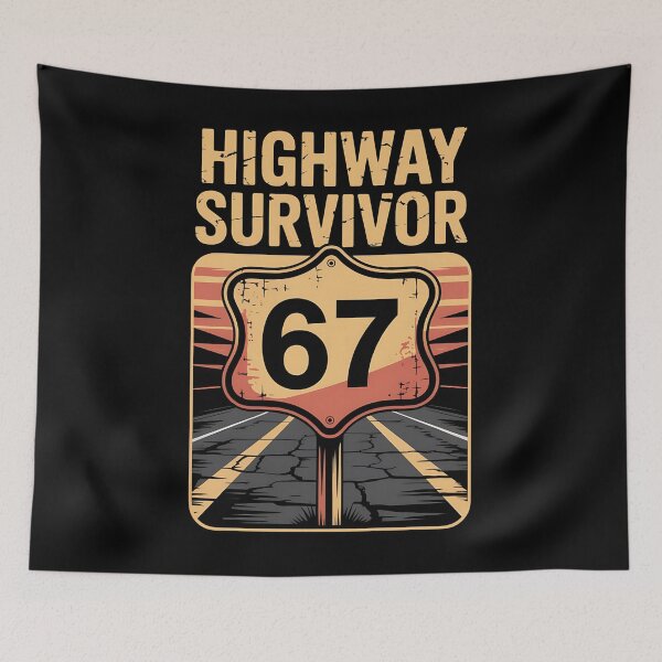 Item preview, number 67 - vintage 67 - retro 67 - lucky 67 - born in 1967 - since 67 - highway 67 - rule 67 - 67 years old - milestone 67 - anniversary 67 - vintage number - retro typography - minimalist number designed and sold by JansenGS.