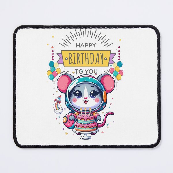 Item preview, Mouse Astronaut Birthday Kawaii Space Gift Kids designed and sold by DibuHumor.