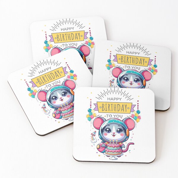 Item preview, Mouse Astronaut Birthday Kawaii Space Gift Kids designed and sold by DibuHumor.