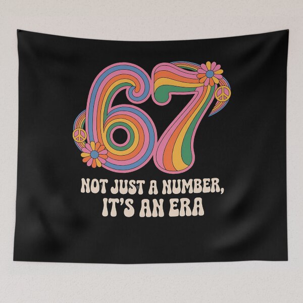 Item preview, number 67 - vintage 67 - retro 67 - lucky 67 - born in 1967 - since 67 - highway 67 - rule 67 - 67 years old - milestone 67 - anniversary 67 - vintage number - retro typography - minimalist number designed and sold by JansenGS.