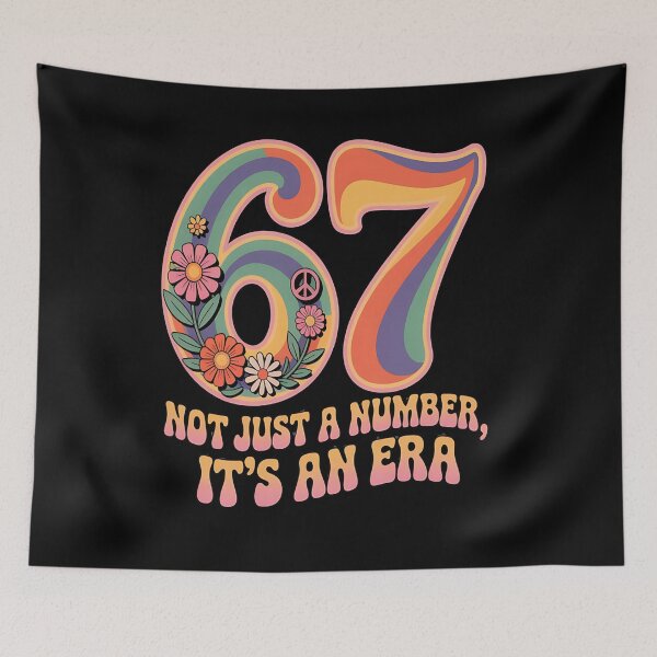 Item preview, number 67 - vintage 67 - retro 67 - lucky 67 - born in 1967 - since 67 - highway 67 - rule 67 - 67 years old - milestone 67 - anniversary 67 - vintage number - retro typography - minimalist number designed and sold by JansenGS.