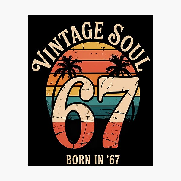 Item preview, number 67 - vintage 67 - retro 67 - lucky 67 - born in 1967 - since 67 - highway 67 - rule 67 - 67 years old - milestone 67 - anniversary 67 - vintage number - retro typography - minimalist number designed and sold by JansenGS.