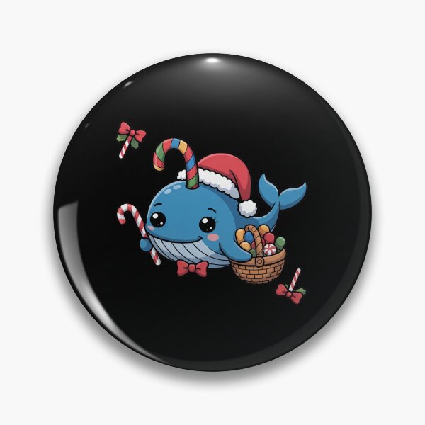 Item preview, Narwhal Santa Christmas Baking Beach Tropical Unicorn Whale designed and sold by AmparoBoyle.