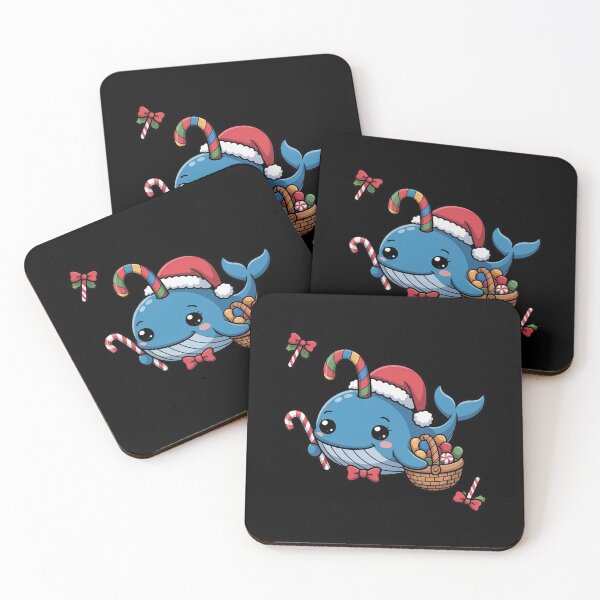 Item preview, Narwhal Santa Christmas Baking Beach Tropical Unicorn Whale designed and sold by AmparoBoyle.